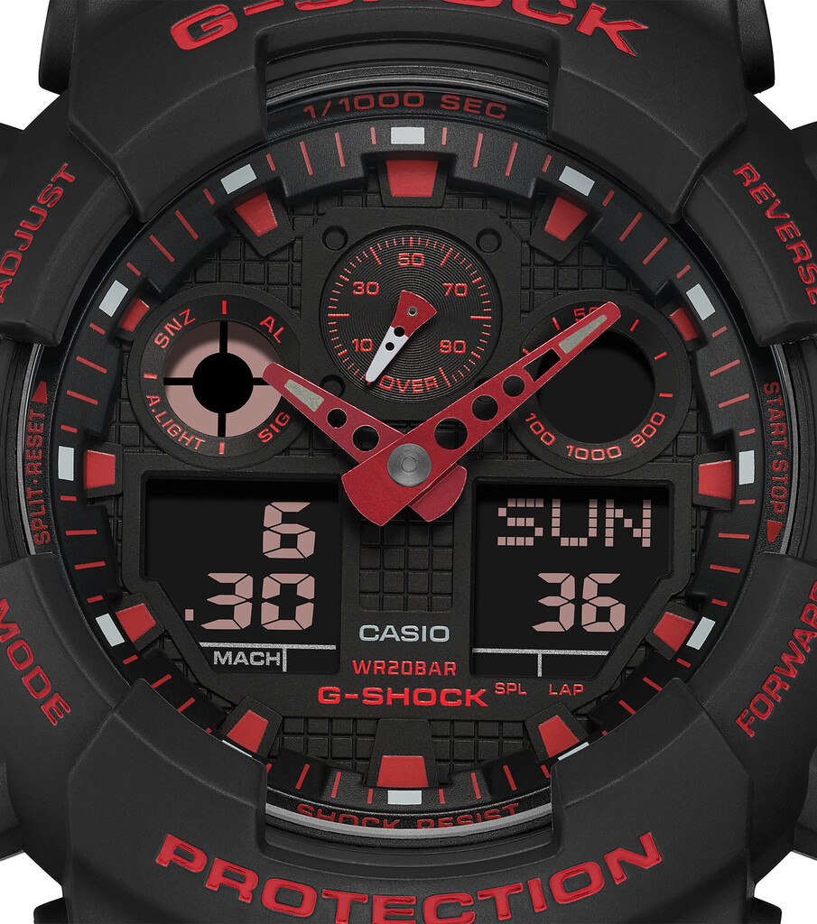 Годинник Casio G-SHOCK Classic GA-100BNR-1AER - Зображення 6