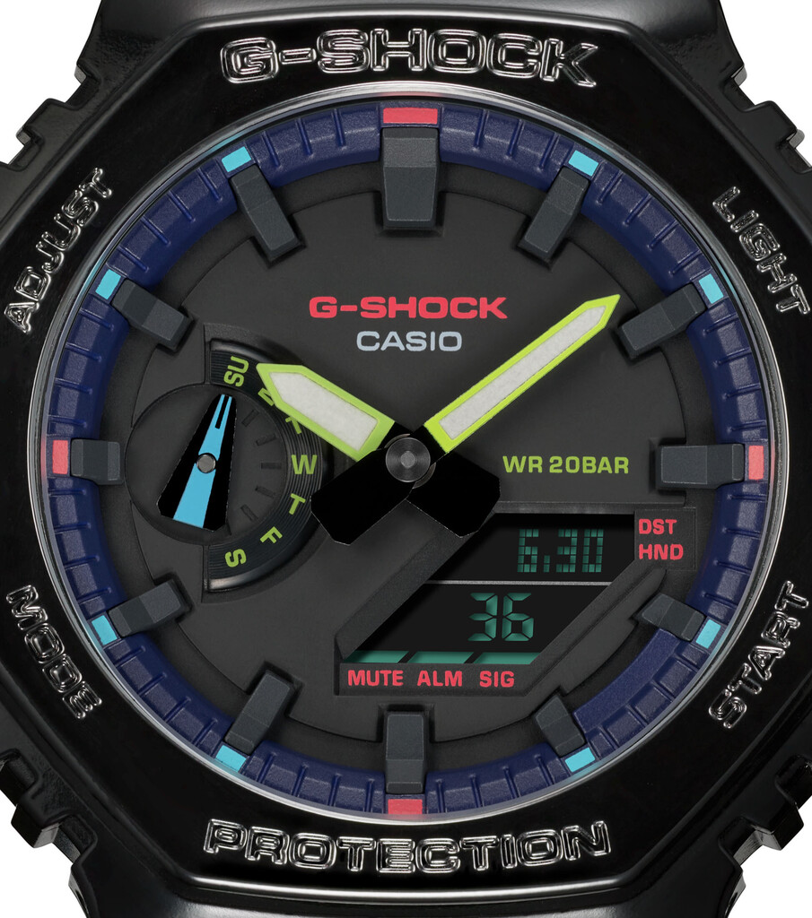 Годинник Casio G-SHOCK Classic GA-2100RGB-1AER - Зображення 4